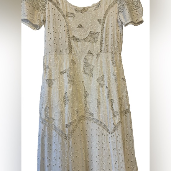 NWT- LoveShackFancy - Nella Maxi Dress - True White Size: 6 - Picture 6 of 13